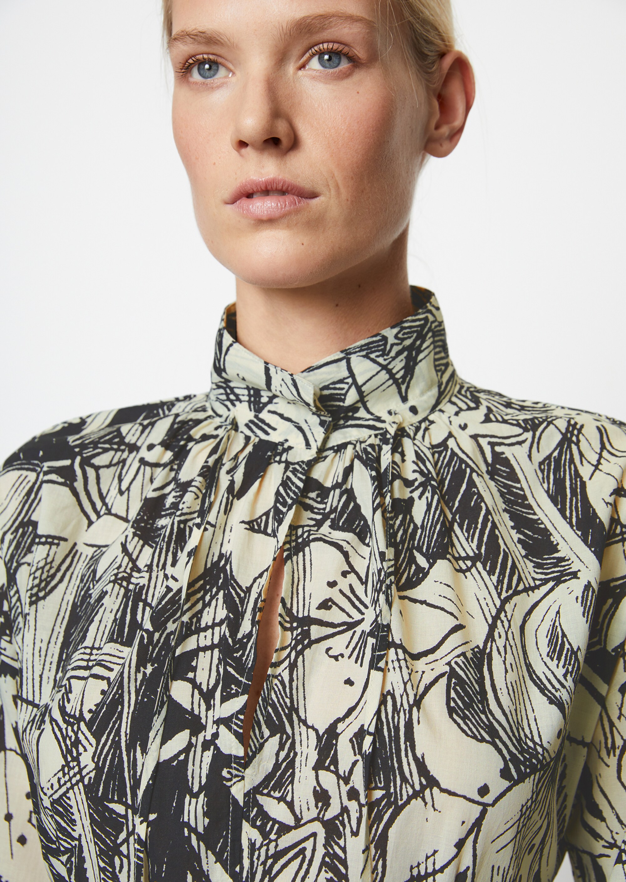 Print-Kleid A-Shape aus reiner Baumwolle