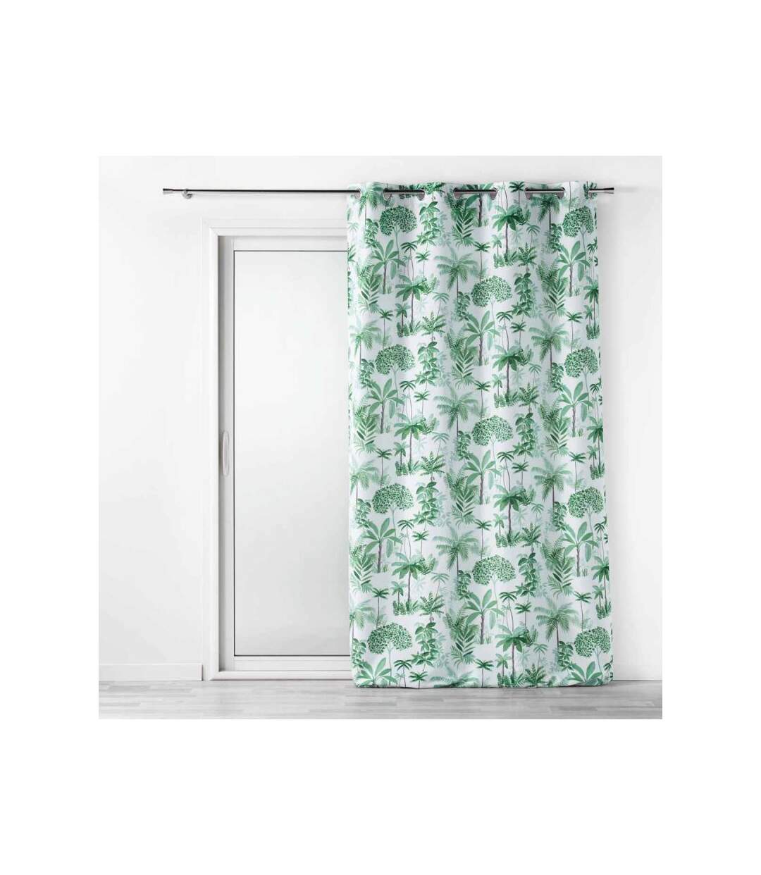 Rideau à Œillets Imprimé Amazonia 140x260cm Vert