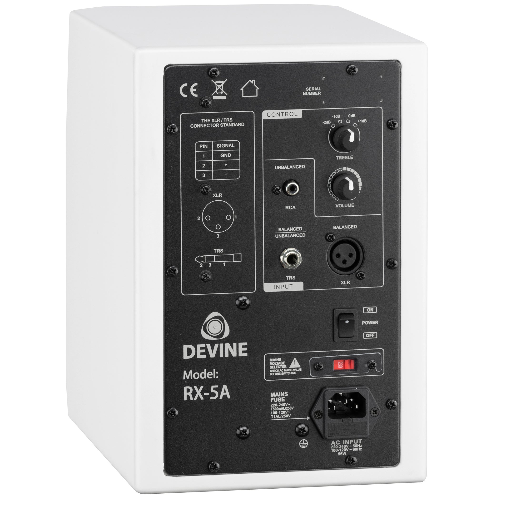 Devine RX-5A White Set + Sub studiomonitoren