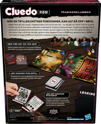 Hasbro Cluedo Flykt: Illusionistklubben Spill