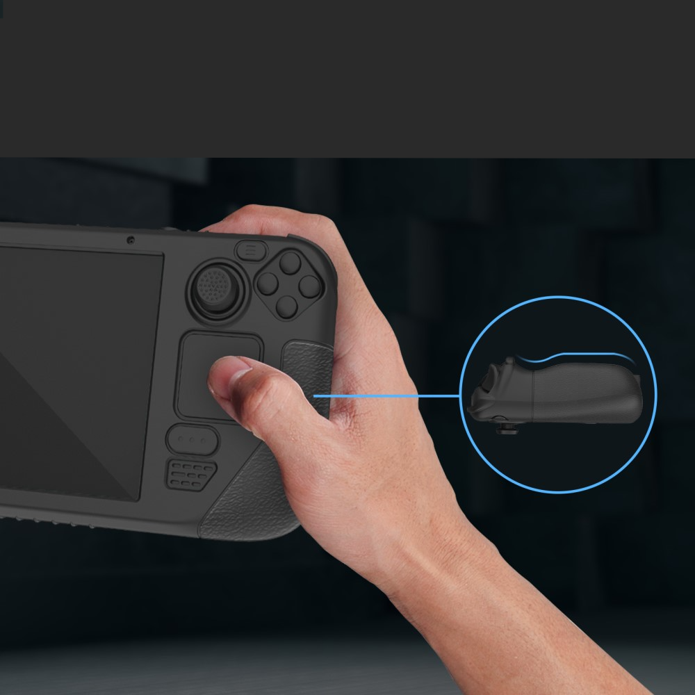 Steam Deck / OLED Silikon Case Schutzhülle Abdeckung - Schwarz