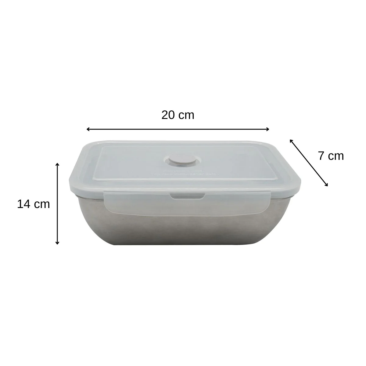 Lunch box inox avec couvercle à clips 1000 ml Move Fackelmann