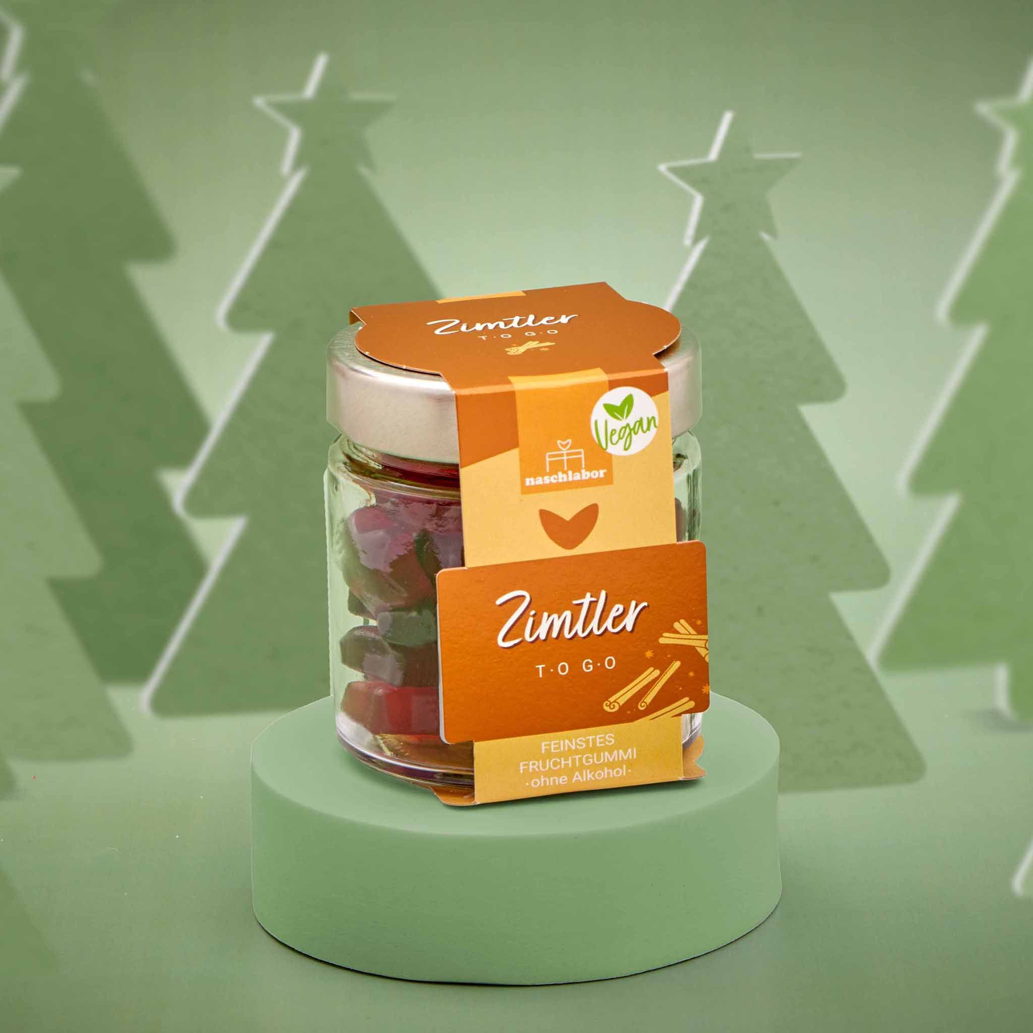 naschlabor Vegan Zimtler To Go Fruchtgummi im Geschenkglas