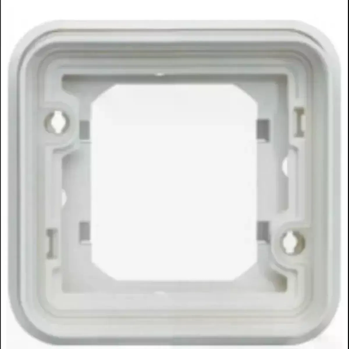 Hager Support 1 poste Cubyko - Blanc