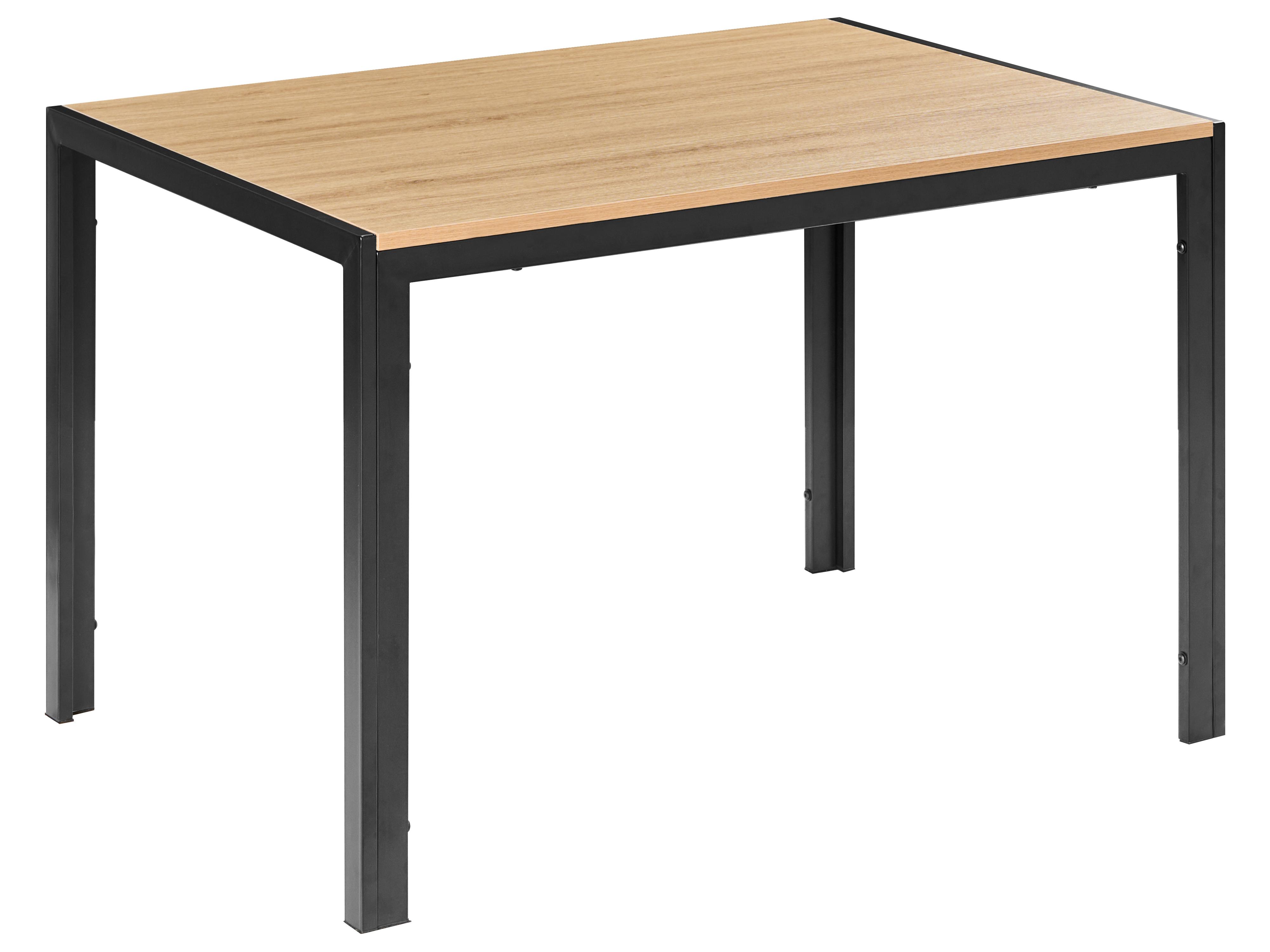 Eettafel MANN Bruin/zwart 80 cm 120 cm