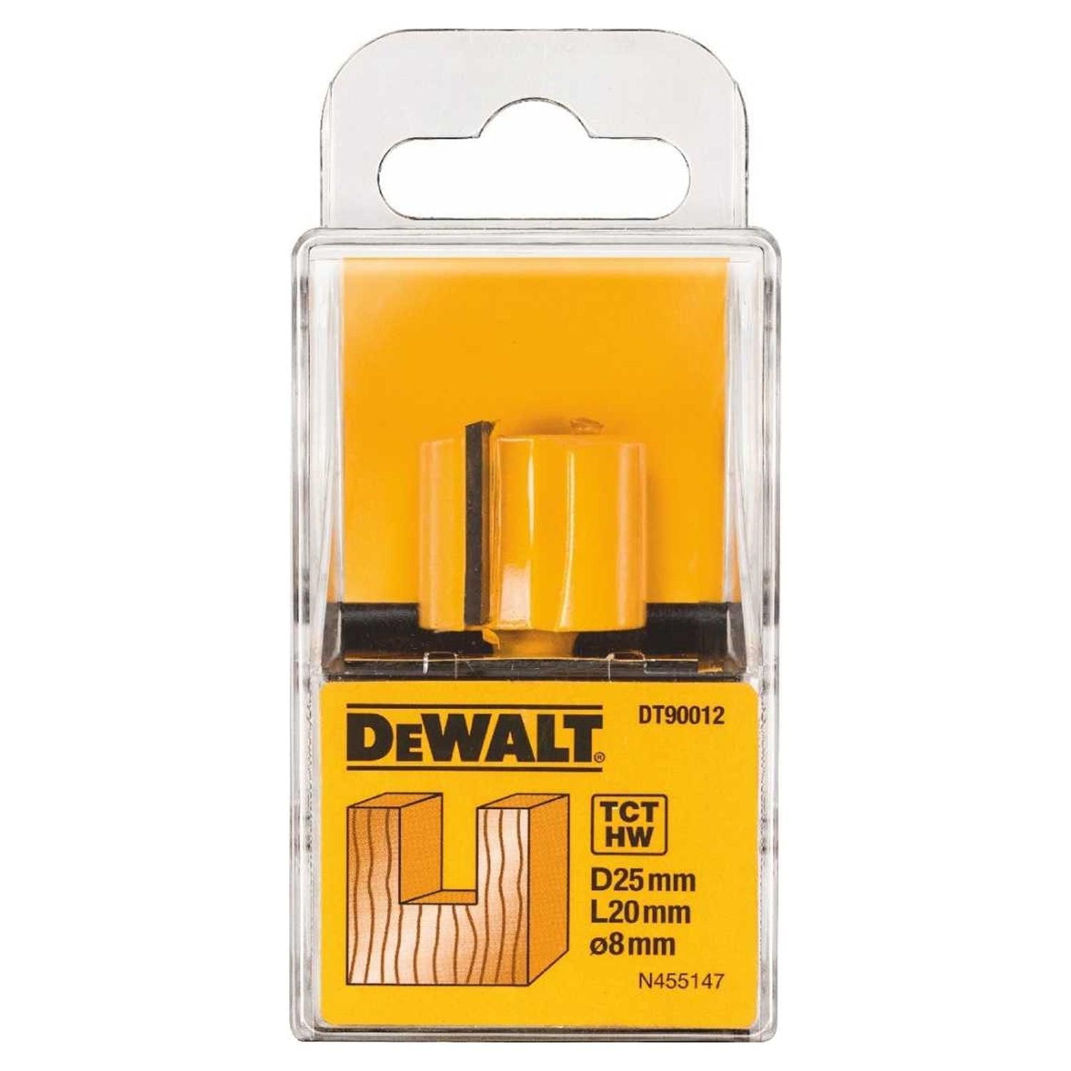 DeWALT DT90012 Freesbit Groeffrees S 8mm 25x20mm