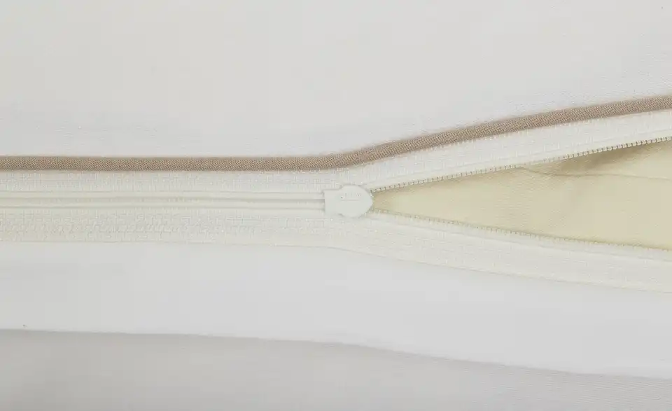 como Satin Bettwäsche Satin Piping Weiß 135x200 cm, 80x80 cm