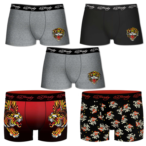 Calzoncillos Freegun Ed Hardy Pacote 5