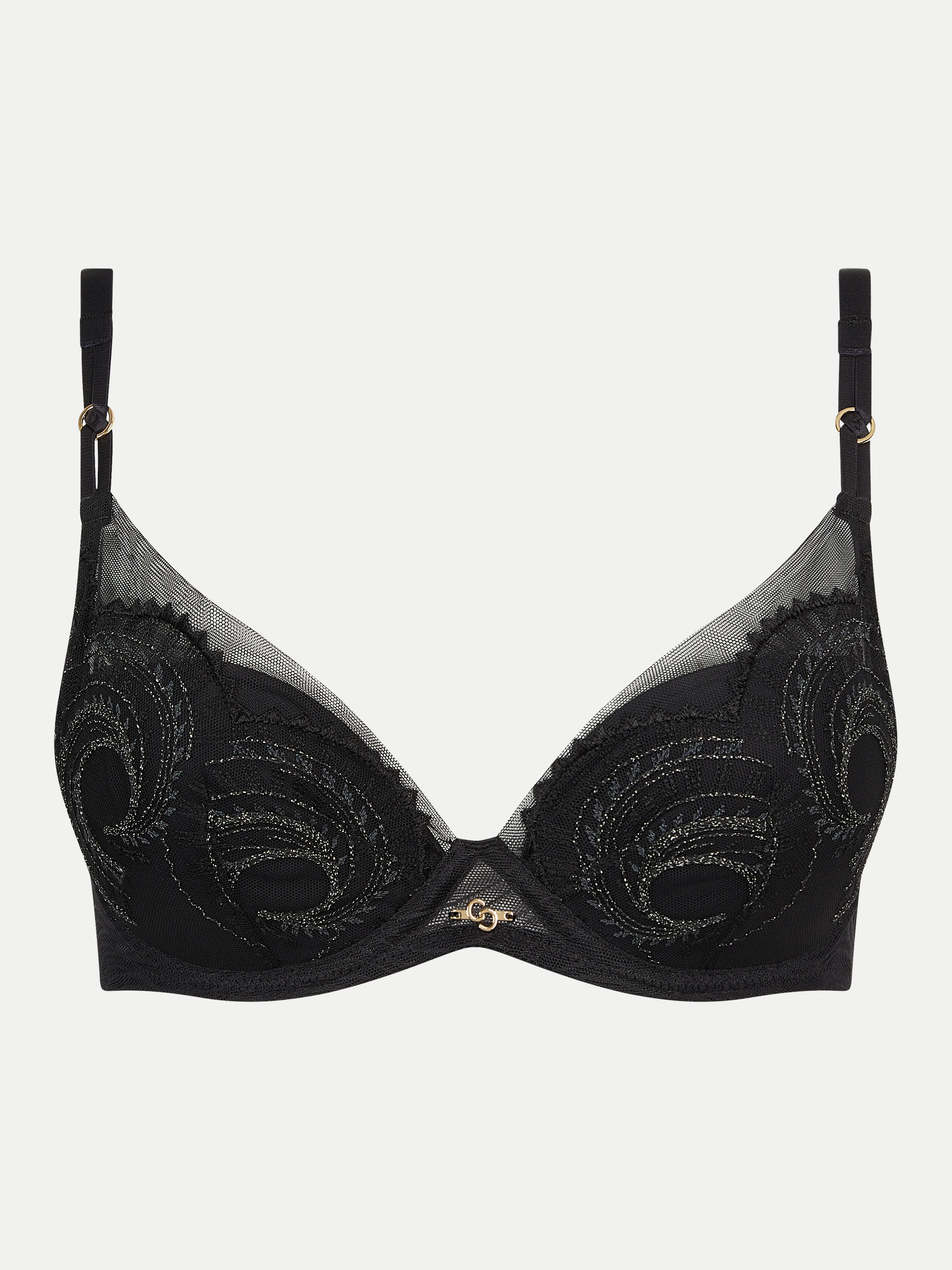 MYSTIC DREAM - Soutien-gorge coques plongeant broderie | Multicolore