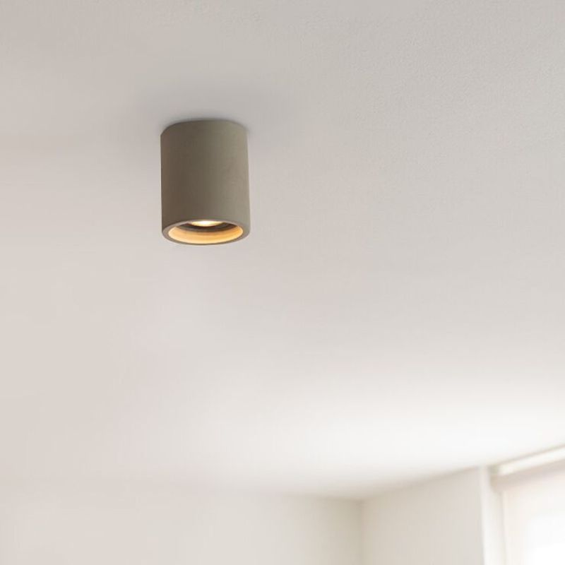Smart ronde plafondspot beton incl. Wifi GU10 - Deep