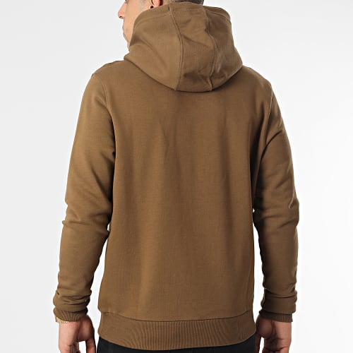 Sweat Capuche Cotton Logo 7033 Marron