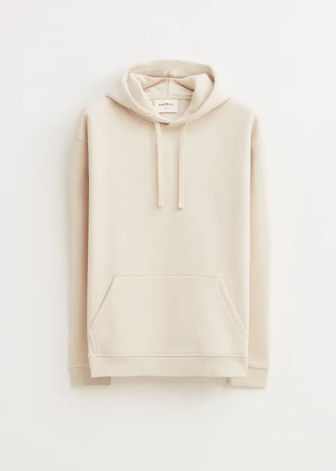 Brushed hoodie off-white (ECRU)