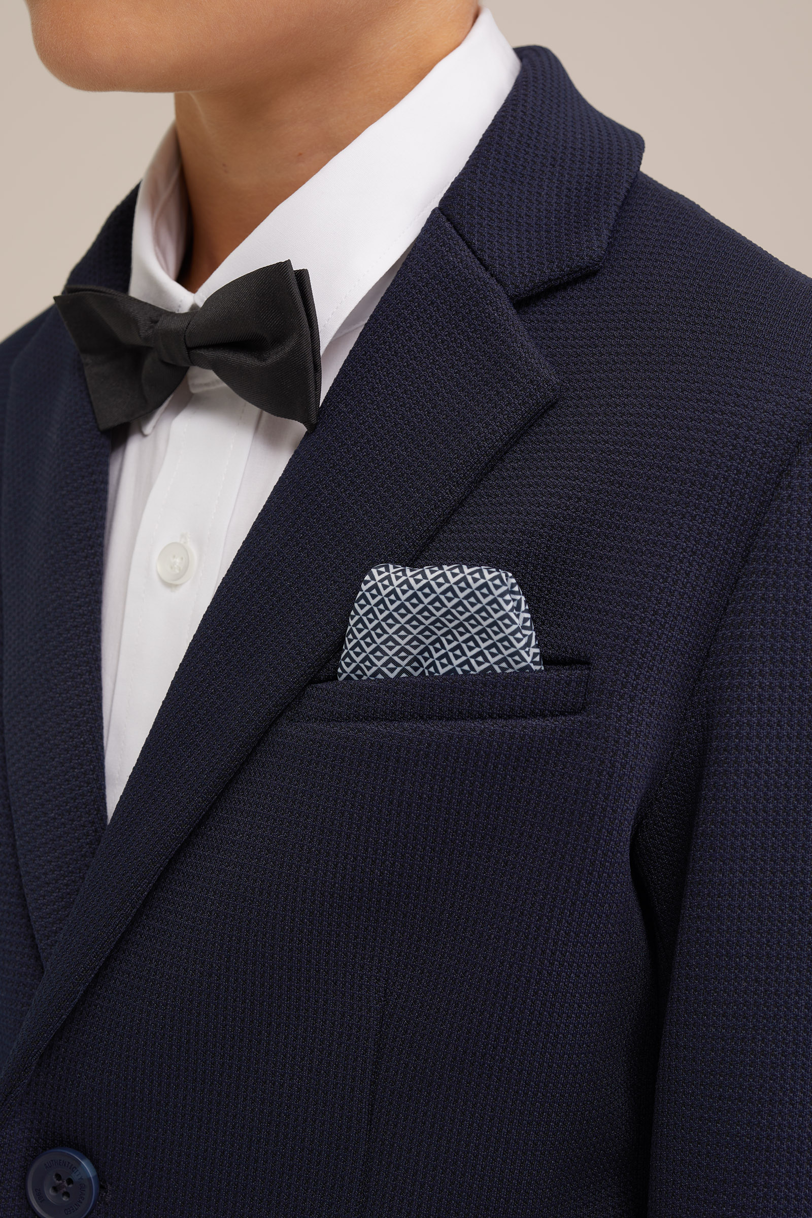 Jongens slim fit  blazer met structuur WE Fashion Donkerblauw