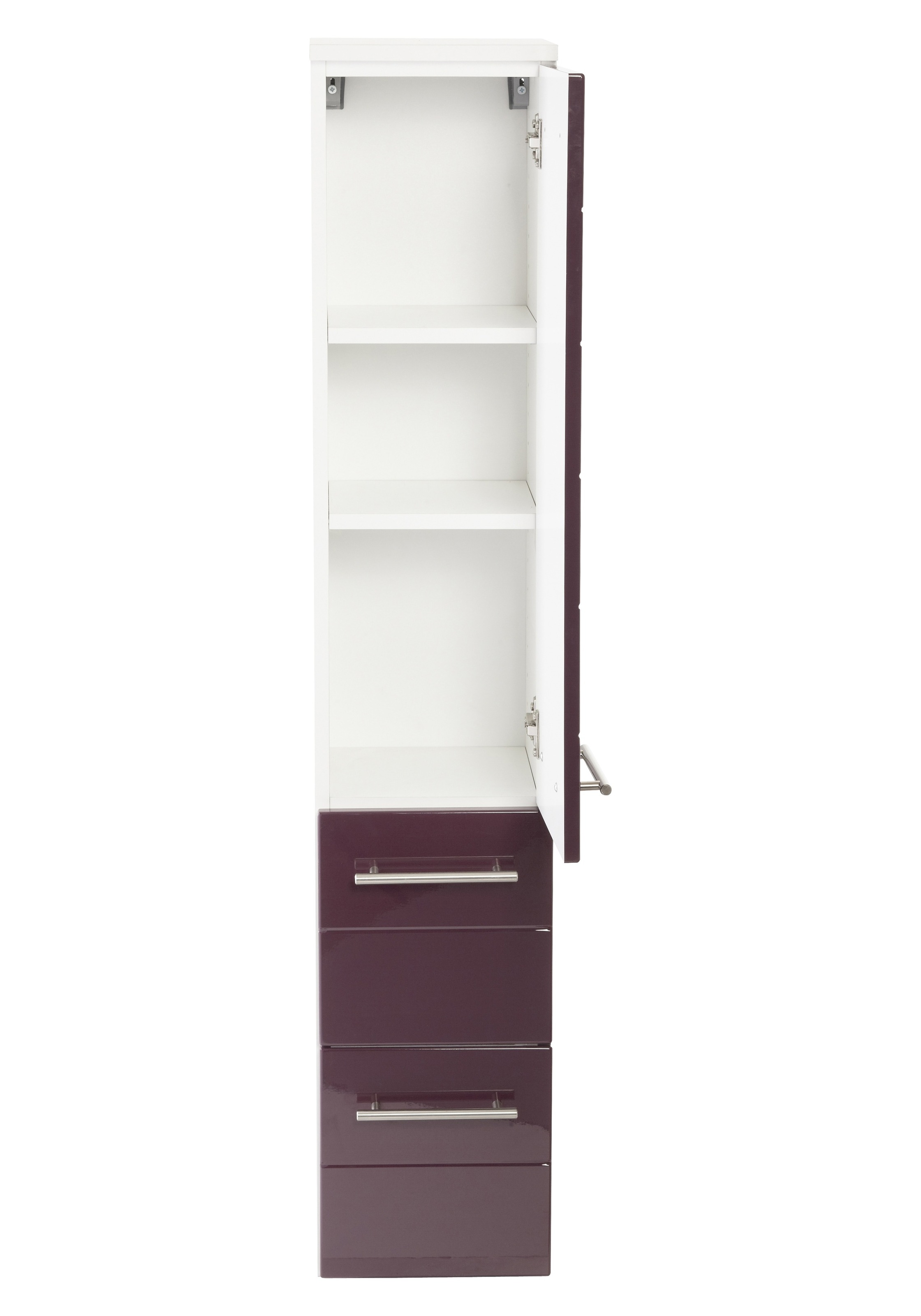 welltime Midischrank »Porto« Breite 25 cm, mit hochglänzenden Fronten