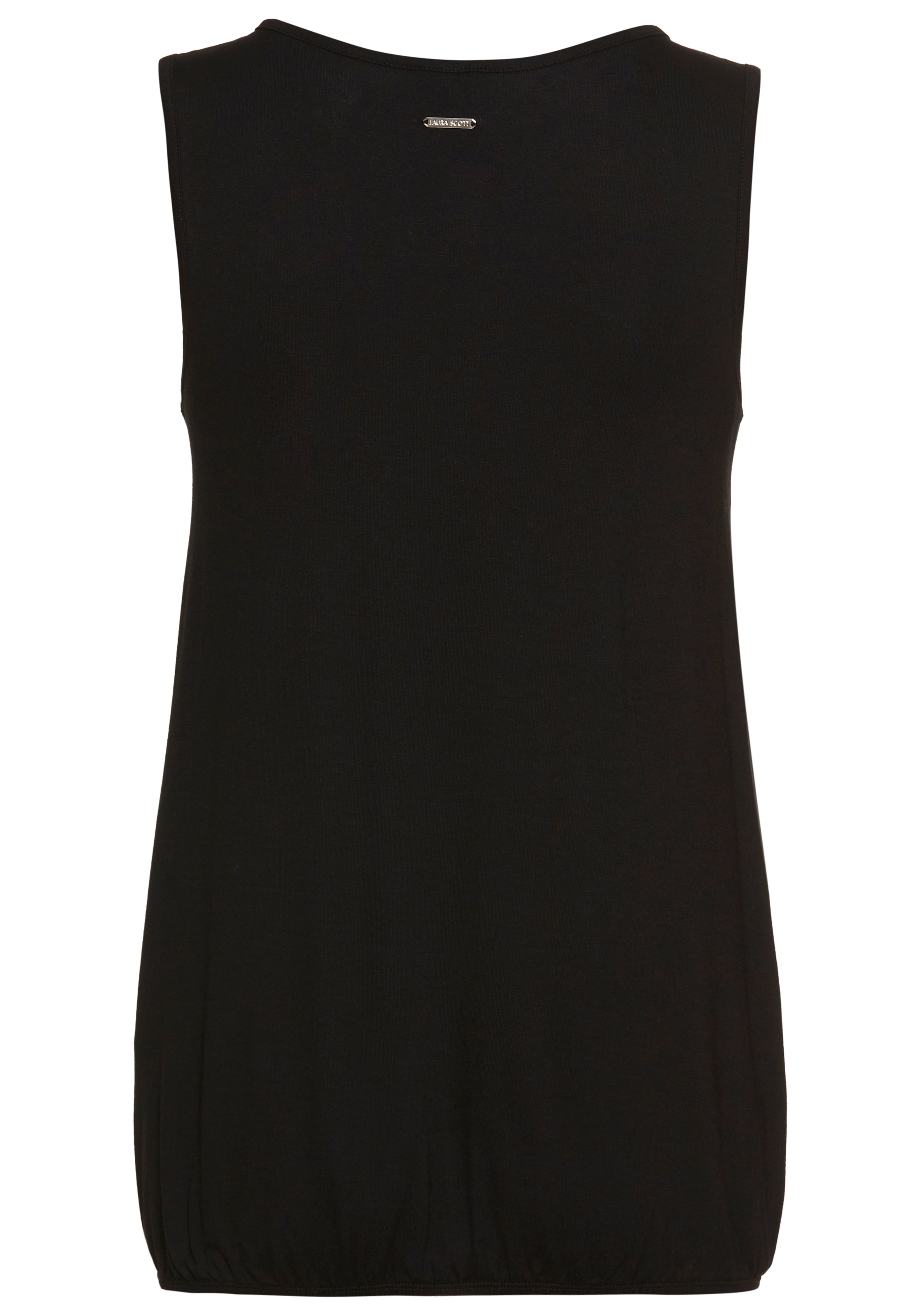 Laura Scott Tanktop , mit dezenten Raffungen am Rundhals
