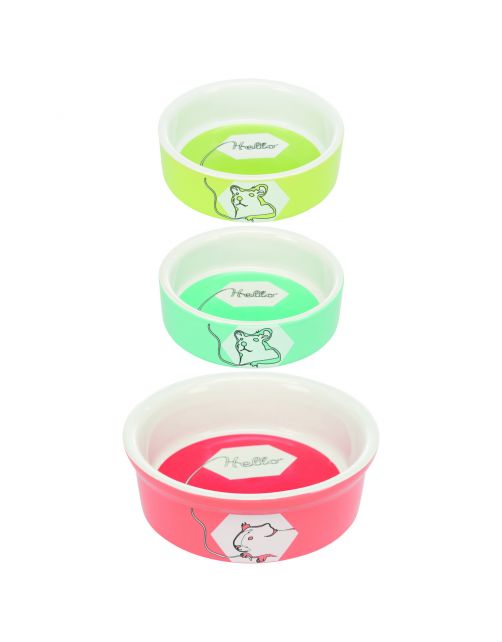 Trixie Voerbak Hamster Hello - Voerbak - ø8 cm 90 ml Assorti