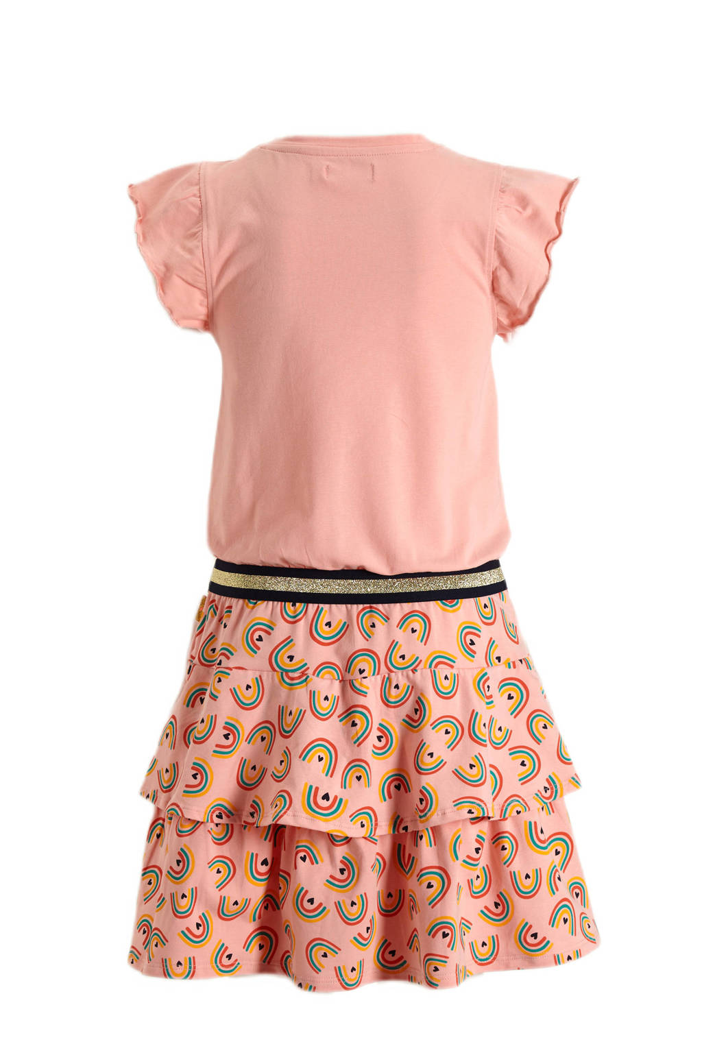 Orange Stars jurk Phoebe met all over print roze