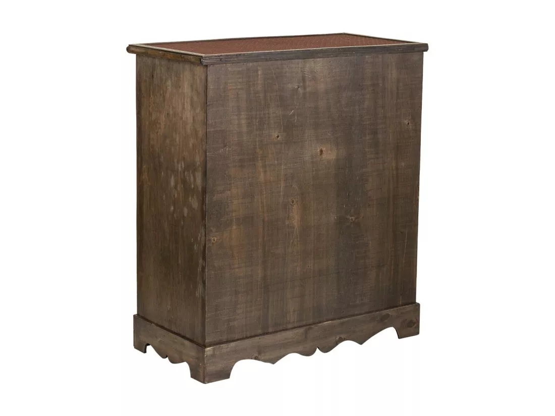 Meuble à bouteilles en bois marron 63x31x69,5h