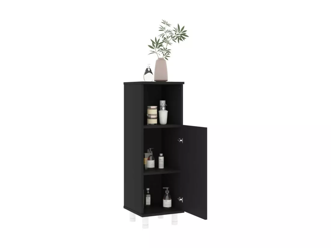 Armoire de salle de bain Noir 30x30x95 3