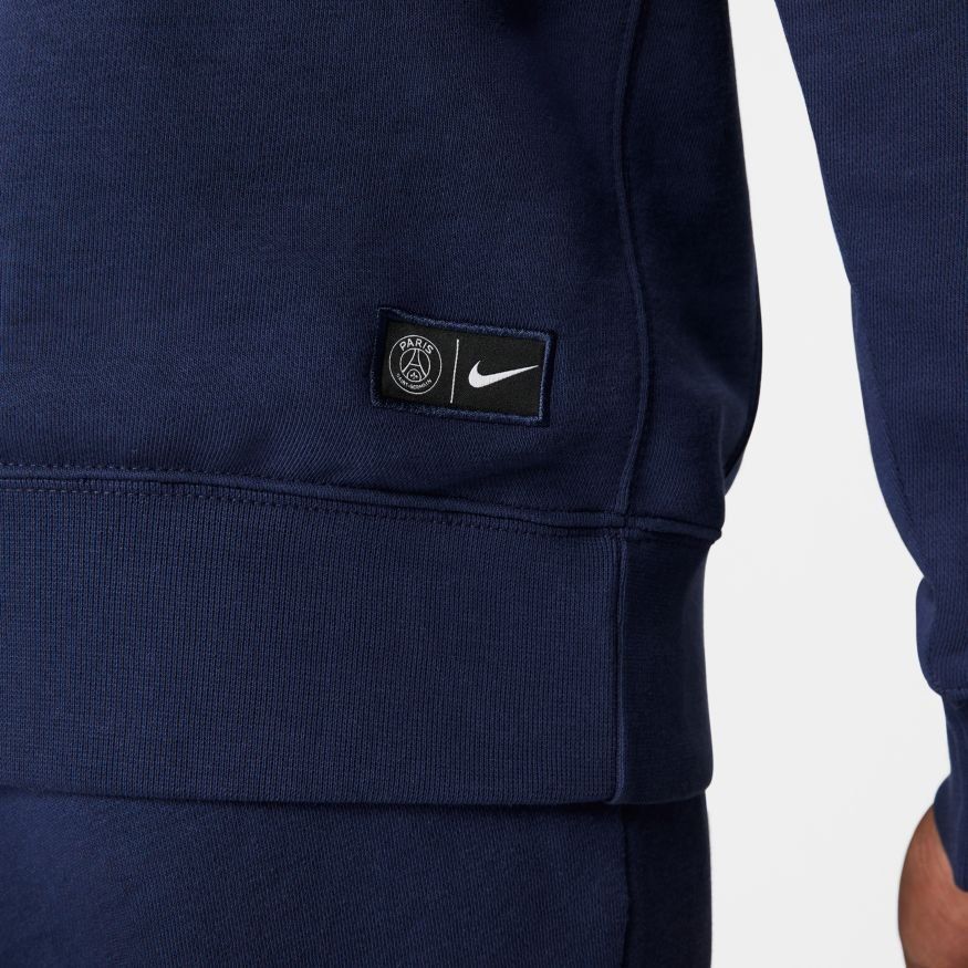 Paris Saint-Germain Sweat à Capuche Fleece - Bleu Marine/Blanc