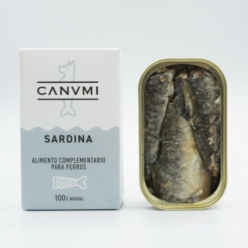 Ração enlatada para animais de estimação Canumi com sabor de sardinha