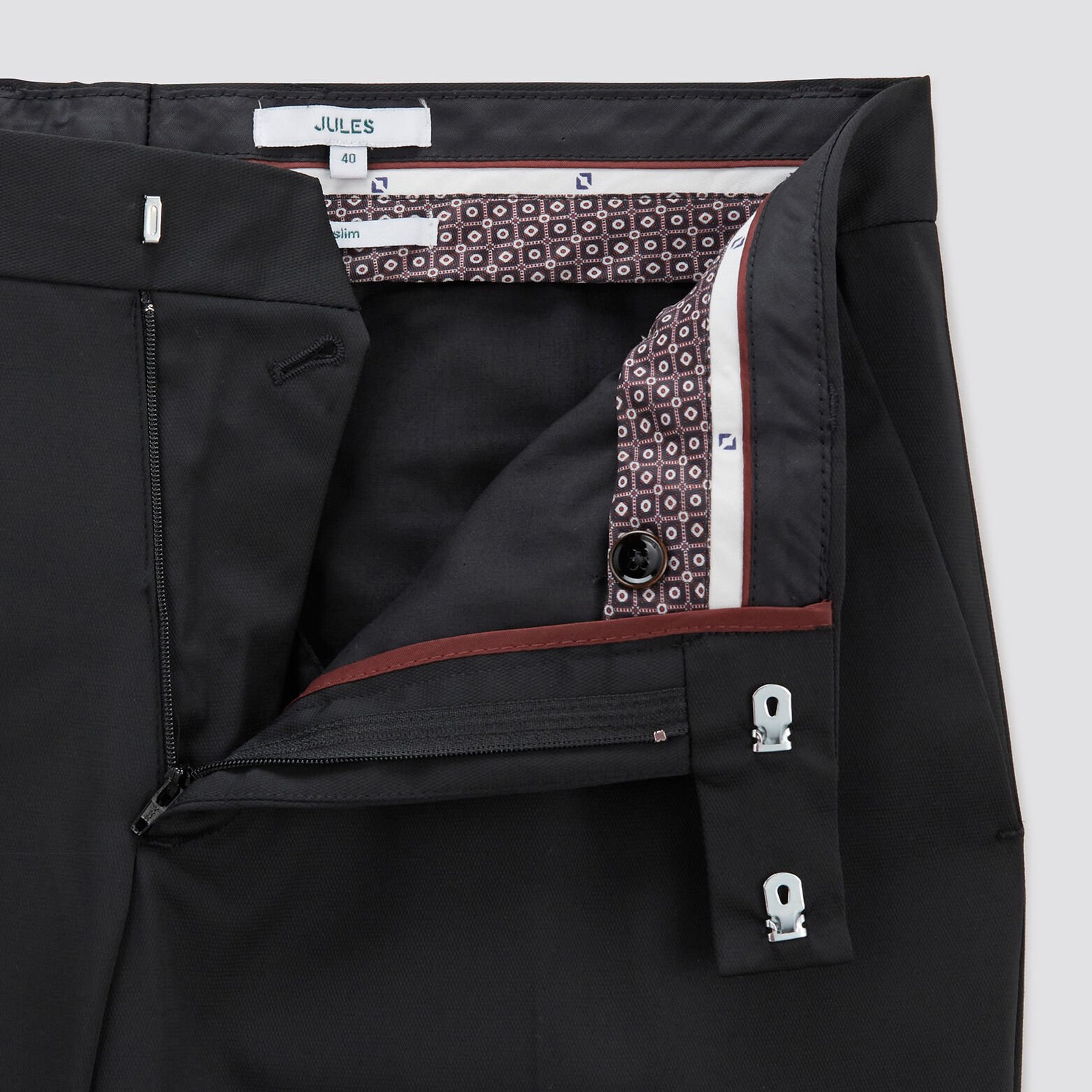 Pantalon de costume slim Noir