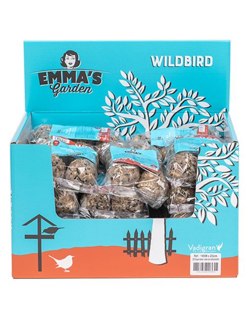 Emma's Garden Premium Mezenbollen - Vogelvoer - 6x80 g