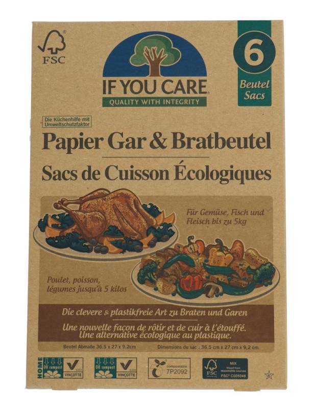 if you care Braadzak Papier M 6 Stuks