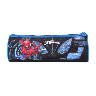 Trousse ronde Spiderman - 1 compartiment - bleu - Bagtrotter