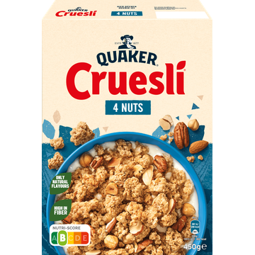 Quaker Cruesli 4 Noten Ontbijtgranen 450 gr