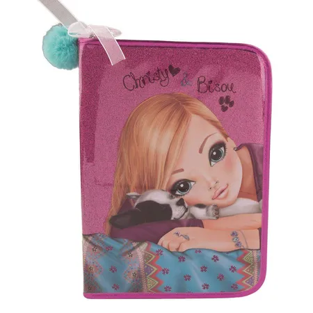 Depesche TOPModel große Federtasche Friends pink, gefüllt