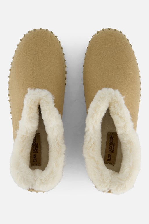 Ilse Jacobsen Pantoffels beige Suede