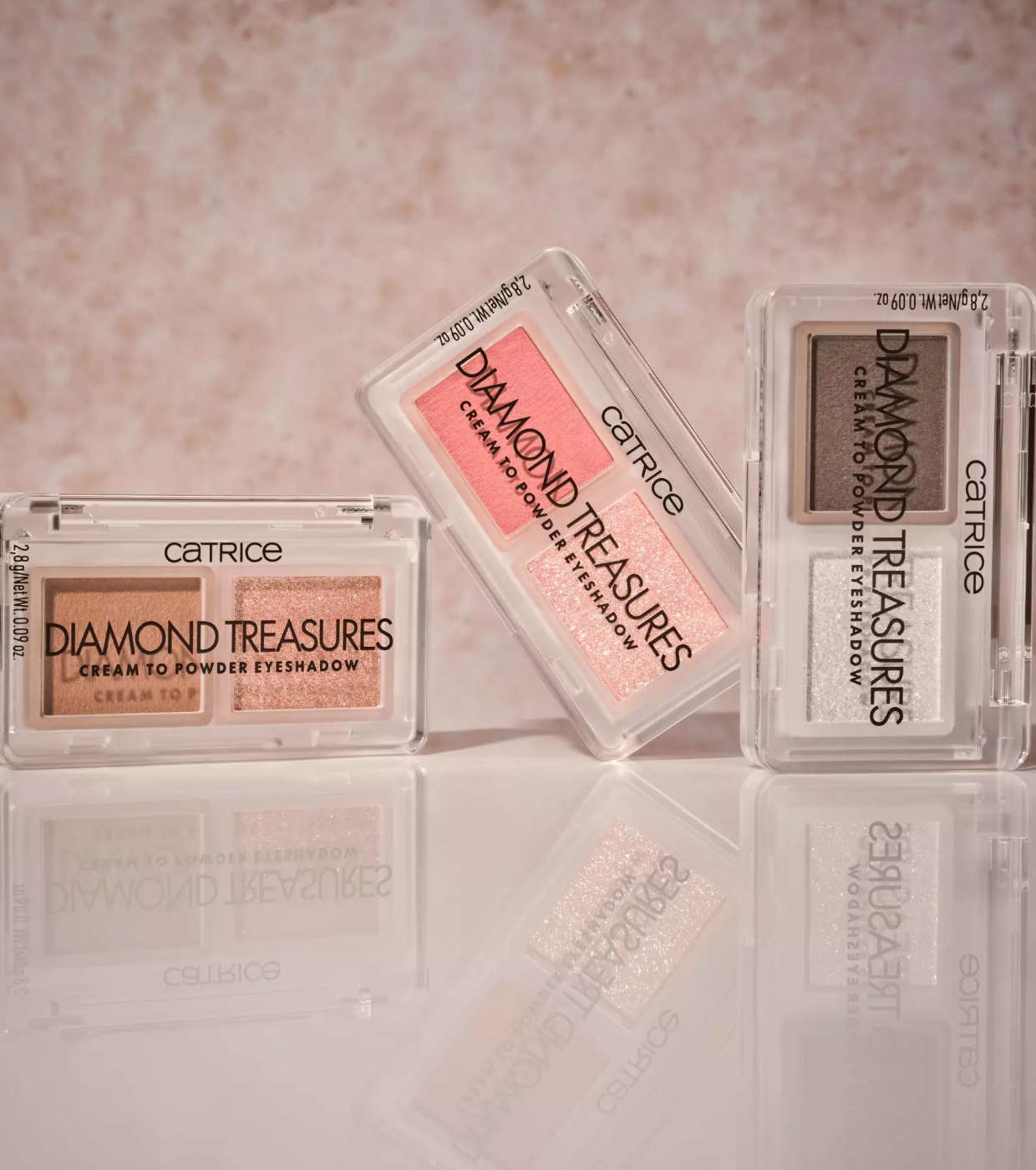 Catrice - Paleta de sombras em pó cremoso Diamond Treasures - 010: Hazel Spark