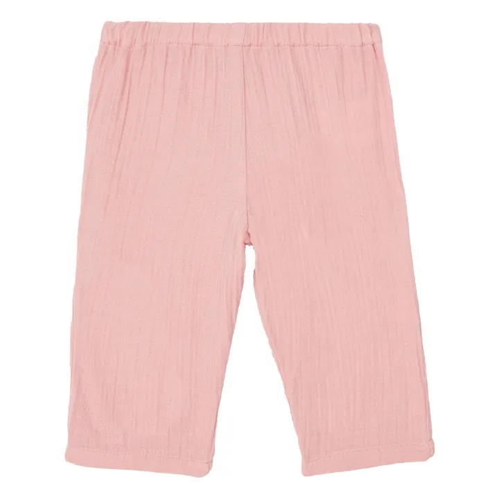 Bonton Pantalon Gaze de Coton Bio Futur | Rose