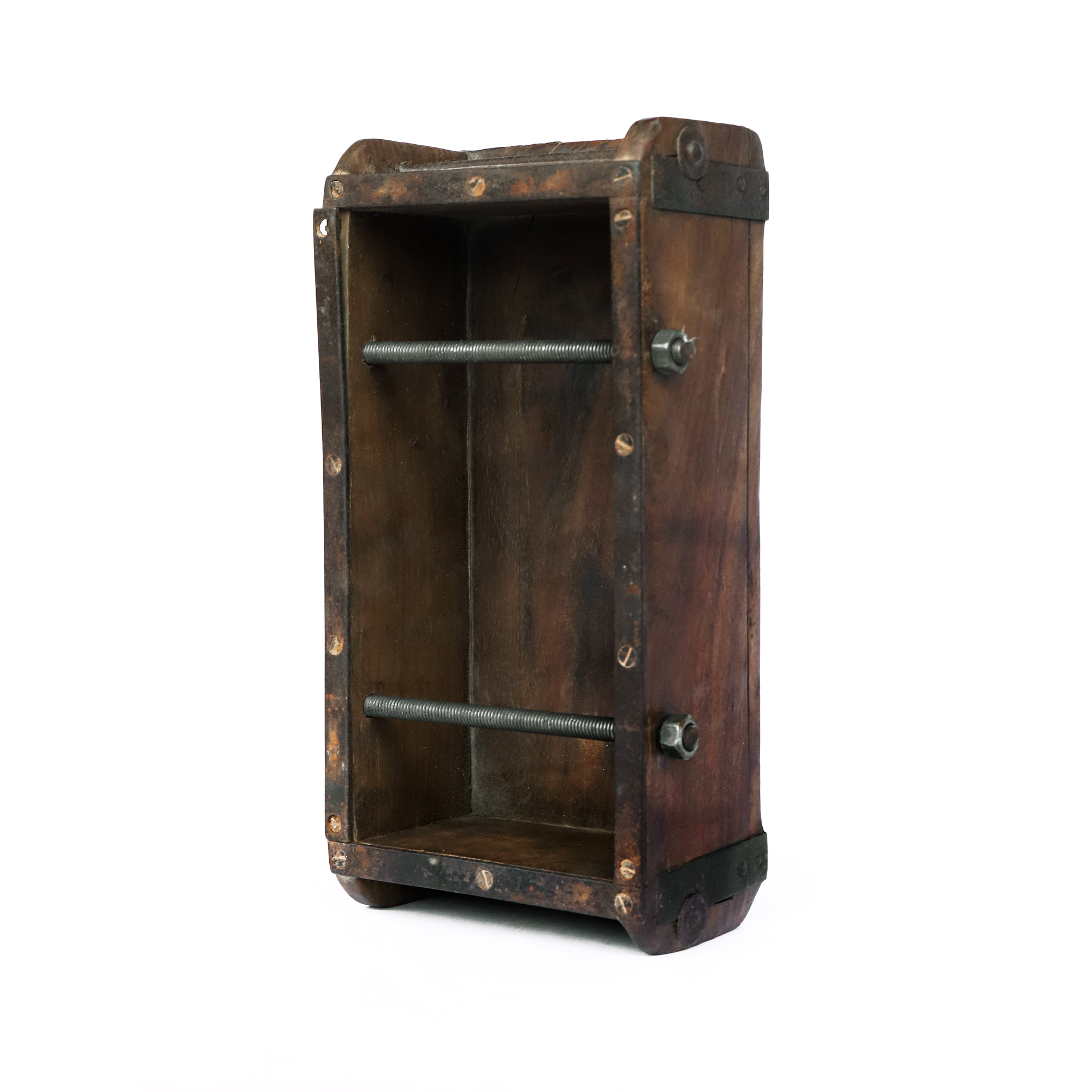 Toilettenpapierhalter aus Backsteinform, H 32 cm, B 14 cm, L 9 cm von fischer's lagerhaus