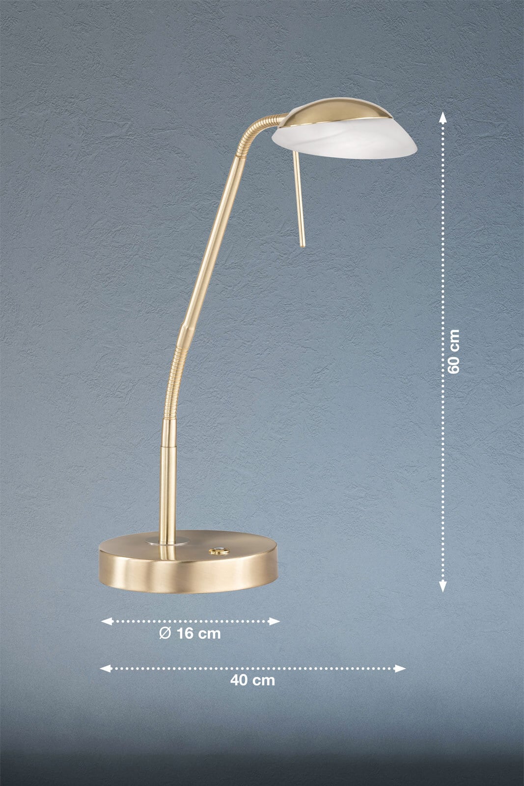 FISCHER & HONSEL LED Tischlampe POOL TW messingfarbig