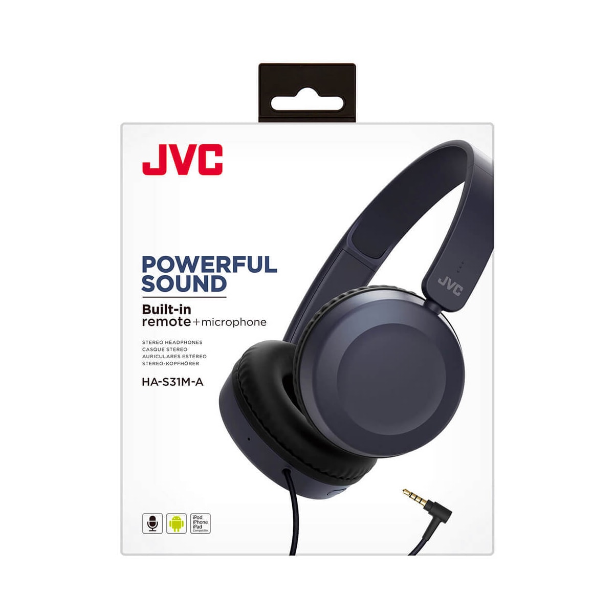 JVC Hodetelefon HAS31 On-Ear Blå