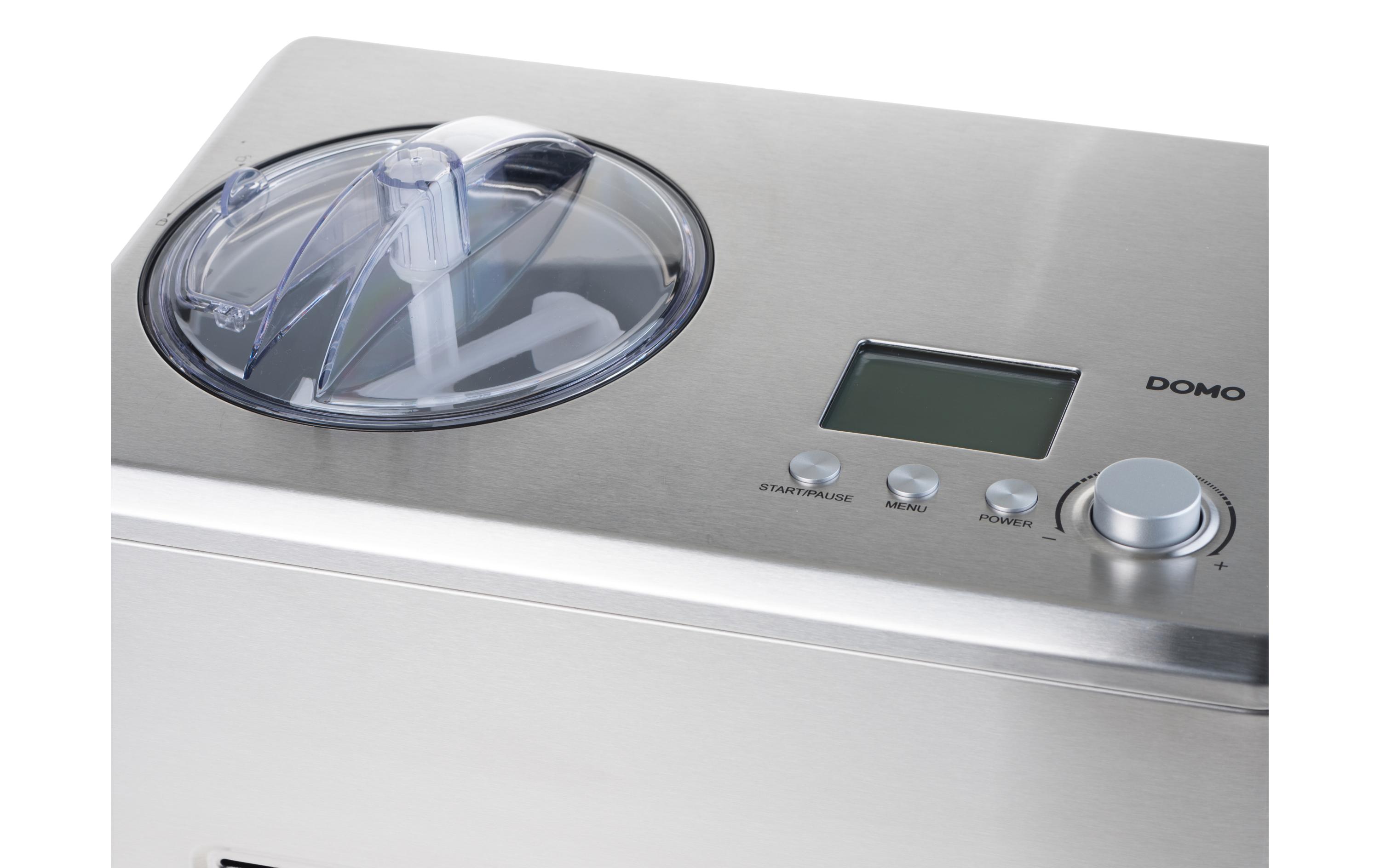 Glacemaschine DO9201l 2 l, Silber<br>Glacemaschine mit 2 Litern Fassungsvermögen