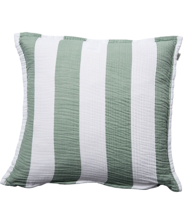 Magasin du Nord Collection STRIPE/HVID-LYSEGRN, PYNTEPUDE