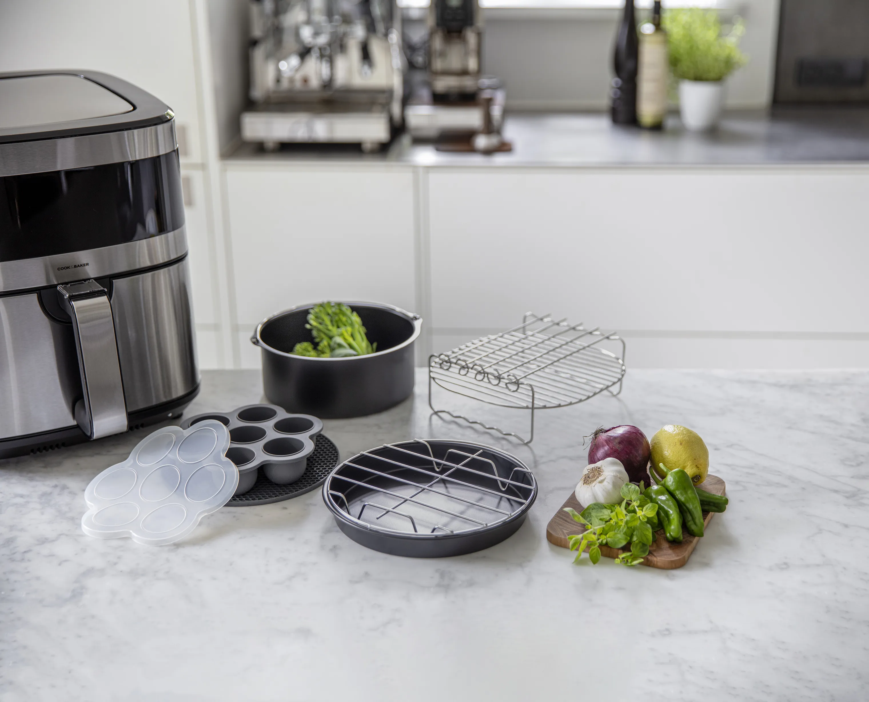 Cook & Baker Tilbehørssæt til Airfryer - 6 dele