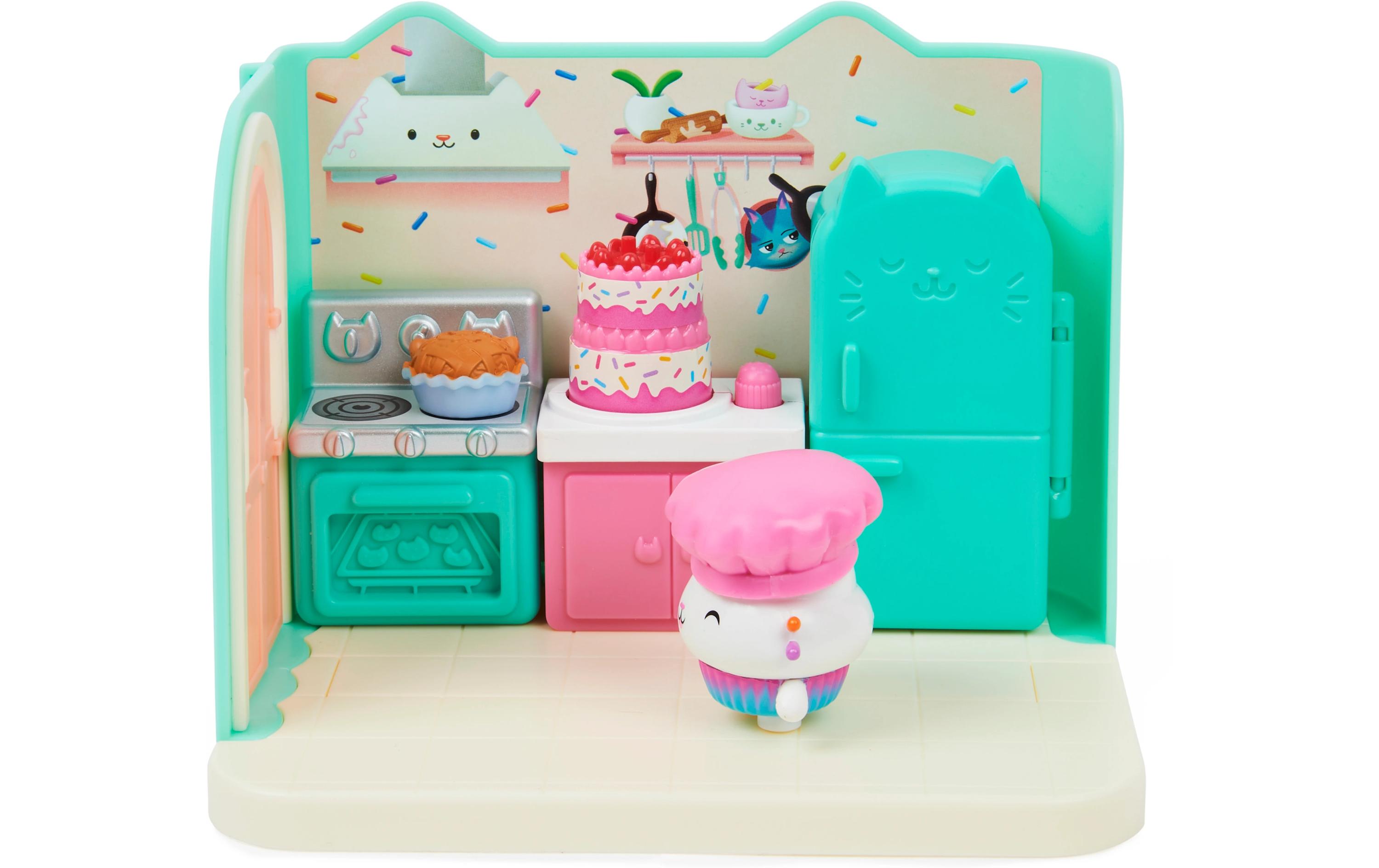 Gabby's Dollhouse Cakey's Küche Deluxe RoomsDeluxe 'Bakey with Cakey'-Küche und Kuchi-Katzenfigur