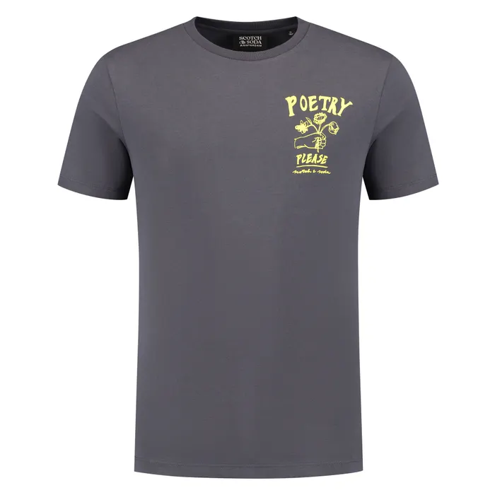 Scotch & Soda Front Chest Artwork Shirt Heren