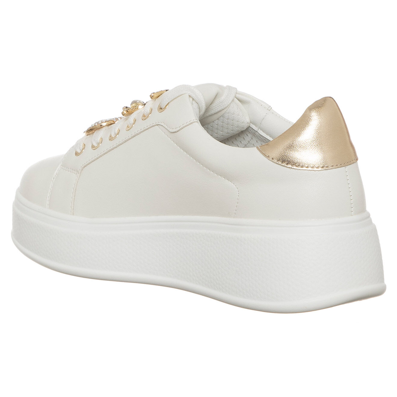 Loretta by Loretta Sneakers Laure blanc/doré