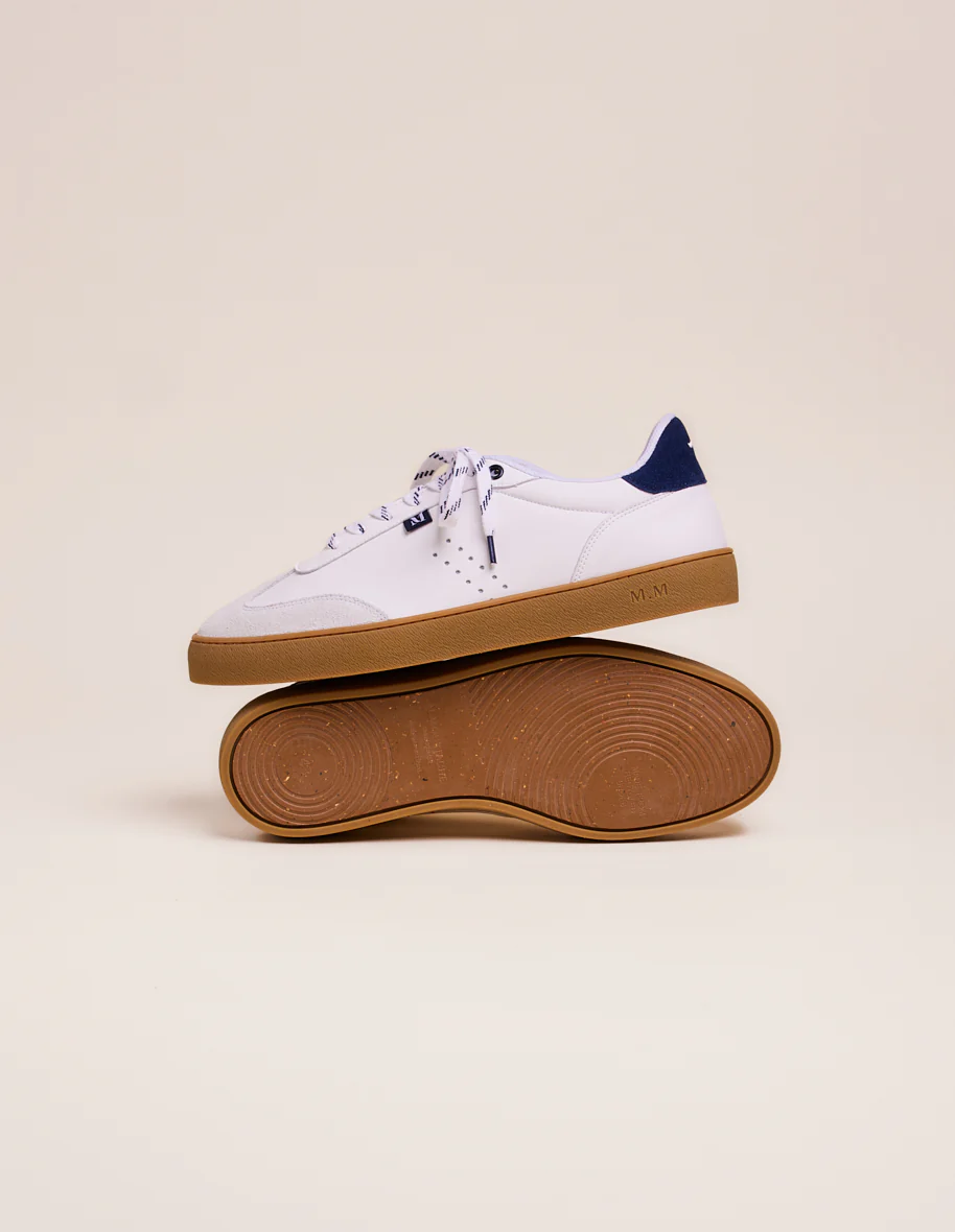 Baskets basses Pablo - Blanc marine