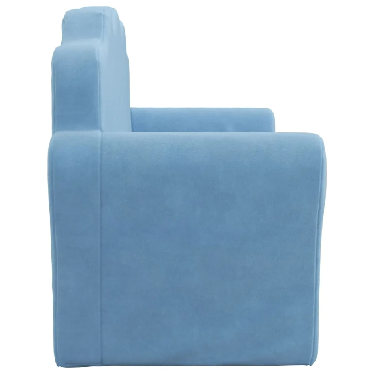 Vidaxl Canapé pour enfants 2 places bleu