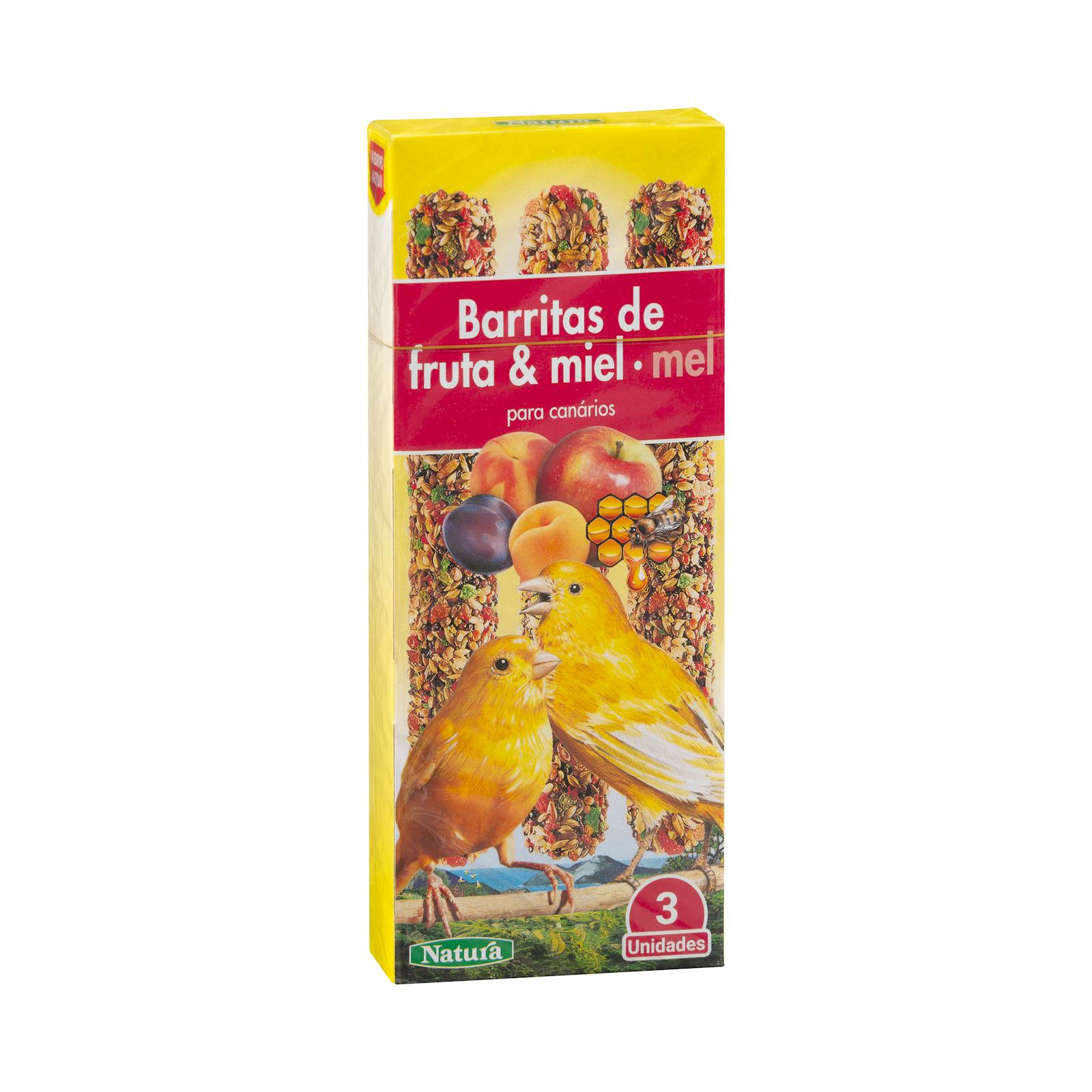Barres de fruits et de miel Natura pour canaris