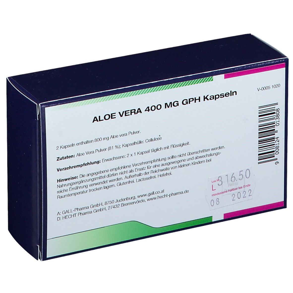 GALL PHARMA Aloe Vera 400 mg GPH Kapseln