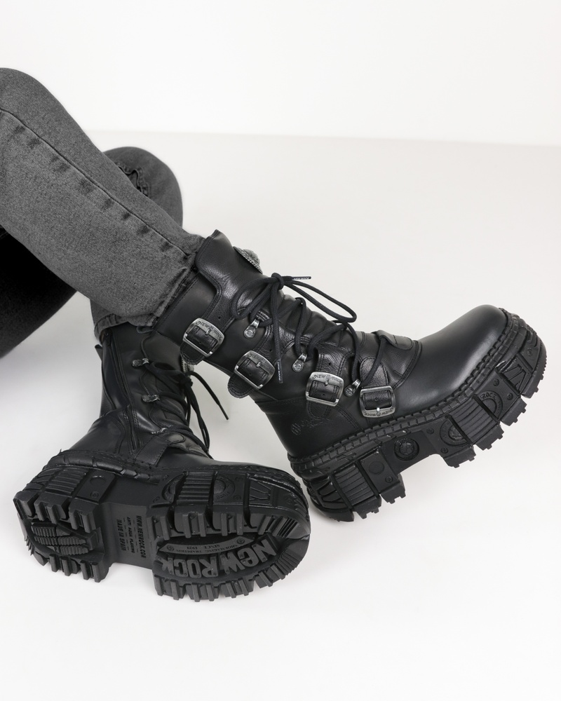 New Rock Imperfect M-TANK Hoge laarzen  - zwart