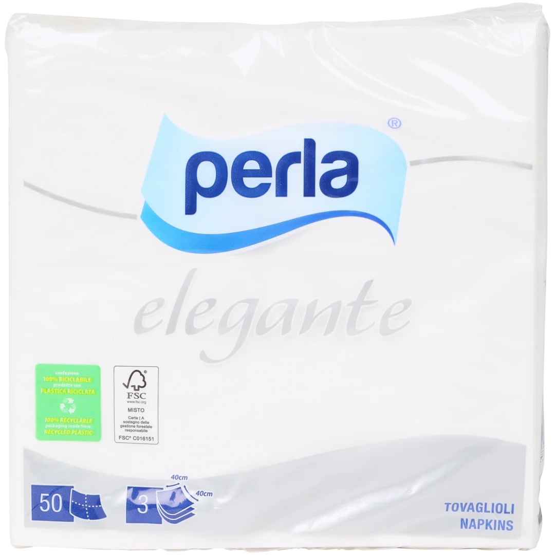 Serviettes Perla Blanc