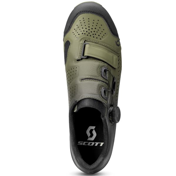 Chaussure VTT automatique SCOTT MTB TEAM BOA BLACK/FIR GREEN